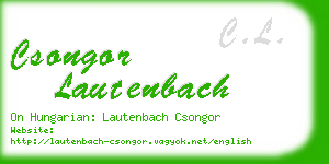 csongor lautenbach business card